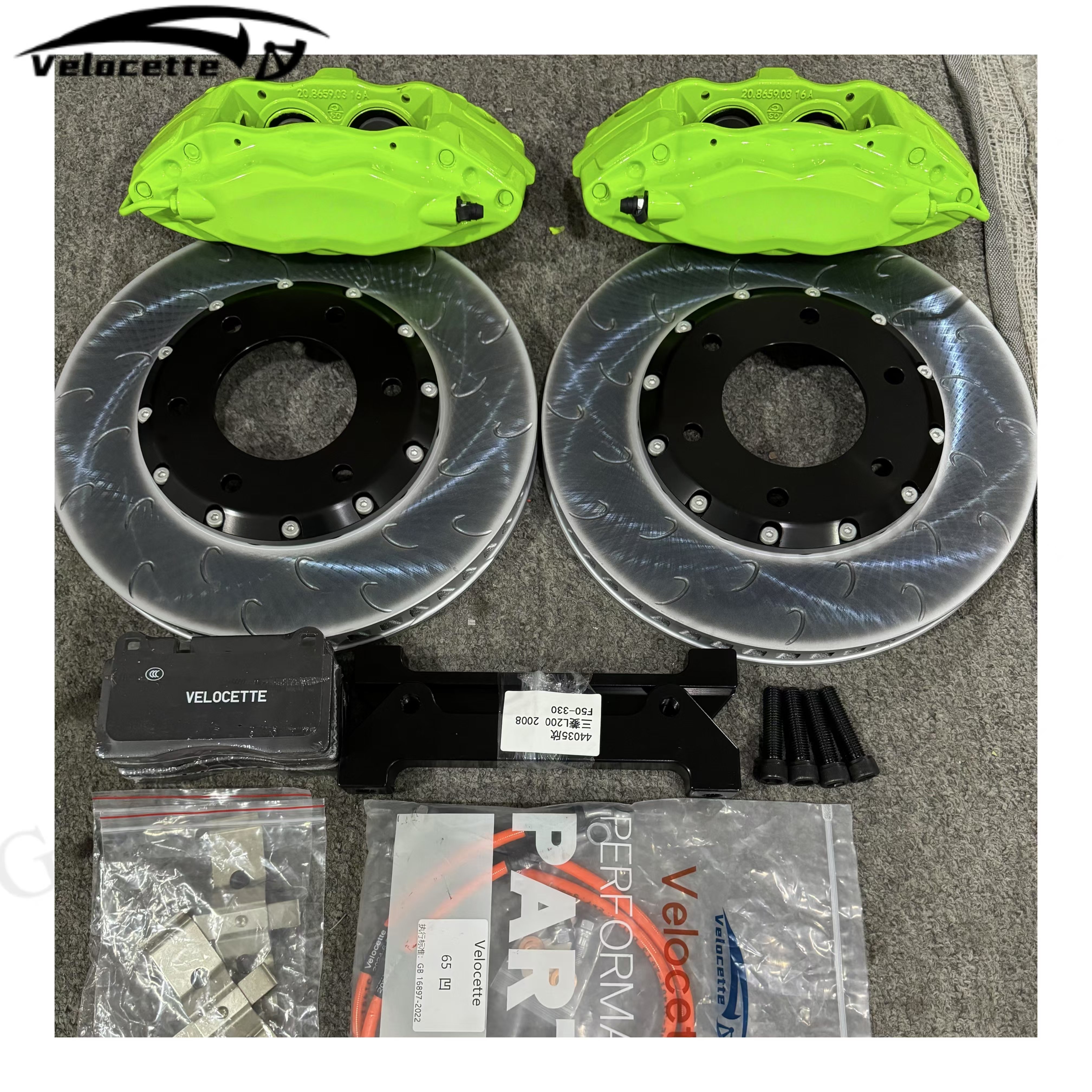 Brake Calipers F50 Front Set Car Brake System Big Brake Kit 330*32*62mm355*65mm Disc for toyota camry Lc200 300 honda civic Jazz
