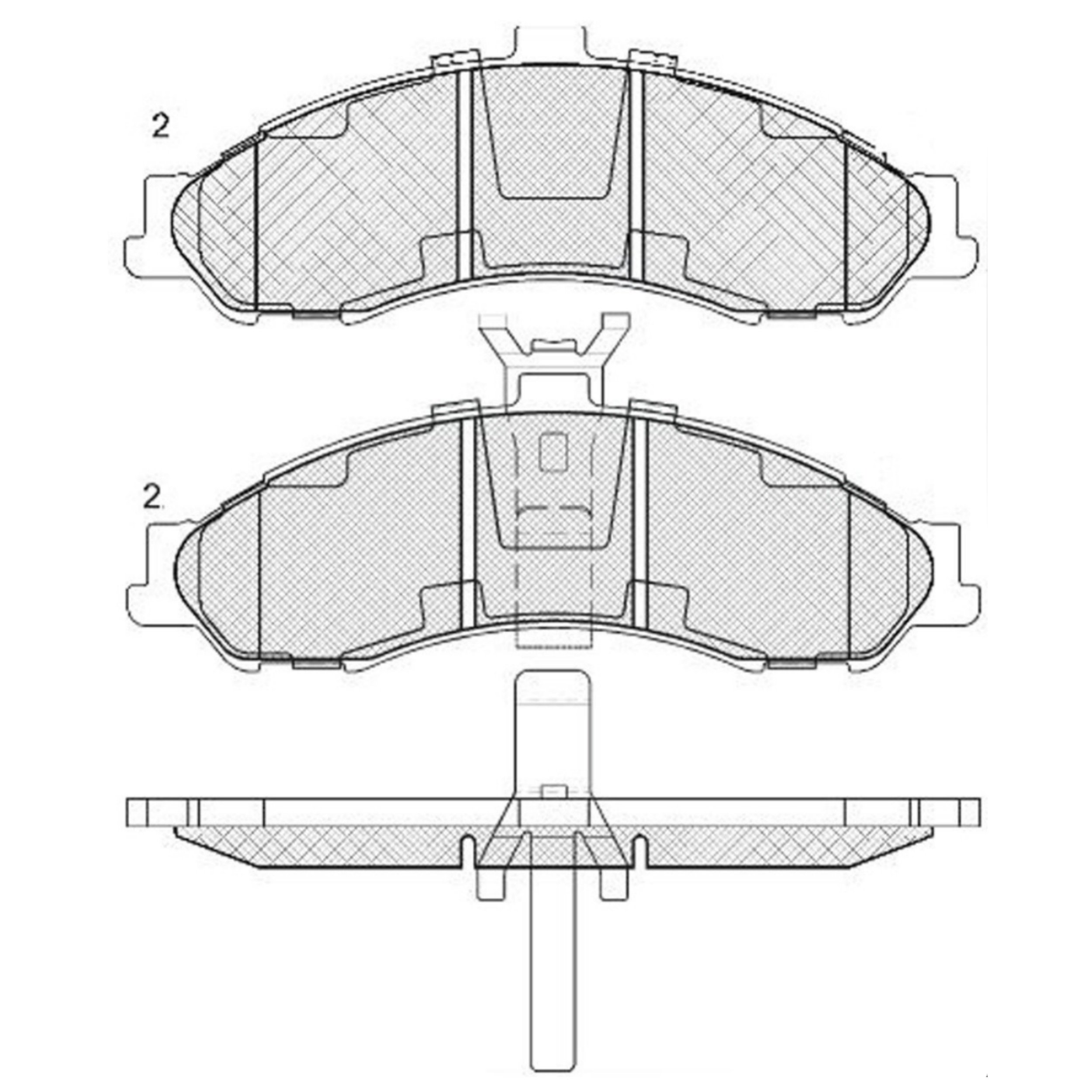 High Performance Factory Auto Parts Brake Pads (Pastillas De Freno) OEM Disc D1043/wva 24815/24816 Is Front Axle Brake