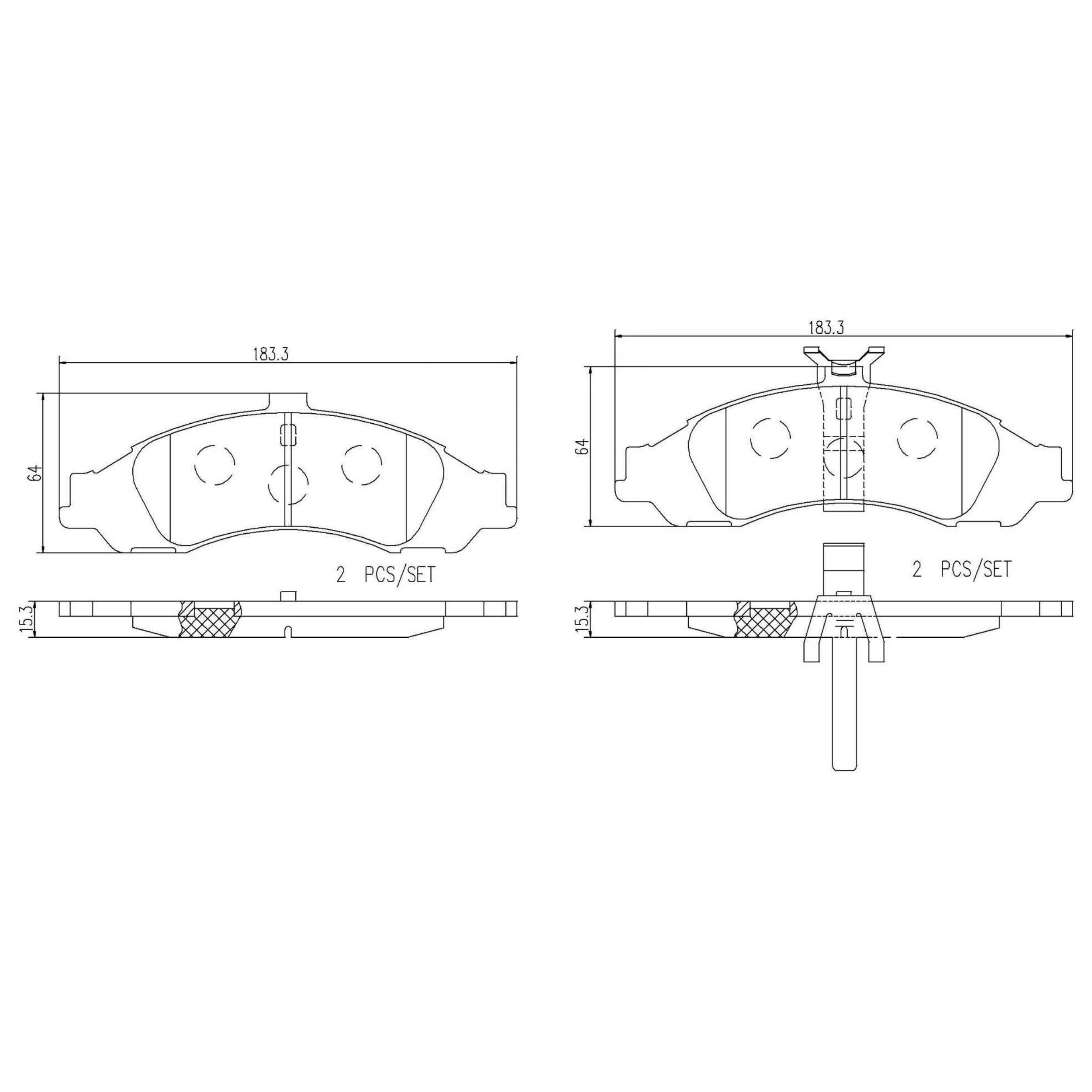 High Performance Factory Auto Parts Brake Pads (Pastillas De Freno) OEM Disc D1043/wva 24815/24816 Is Front Axle Brake