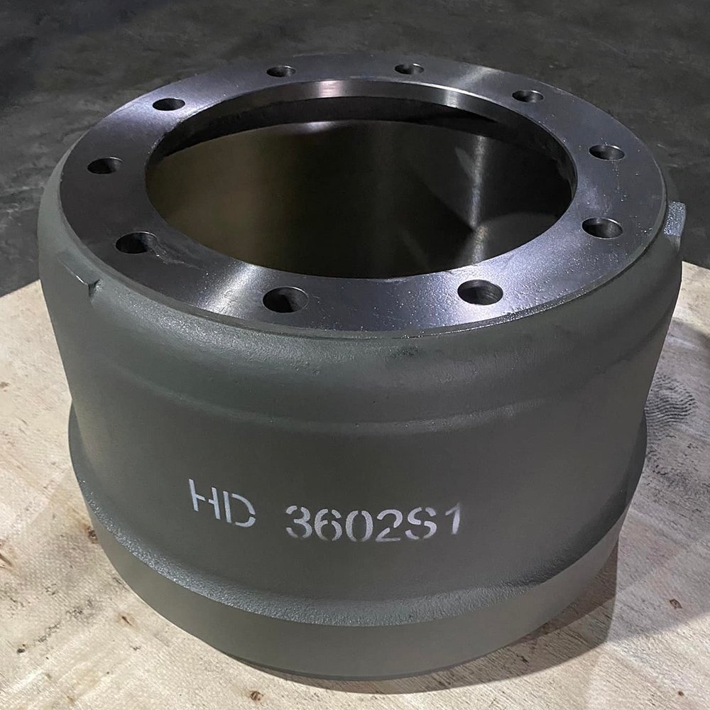 Best Seller American Type Trailer Axle Parts Brake Drum Wholesale Price Brake Drum With 10 Bolts for FUWA 13T 16T