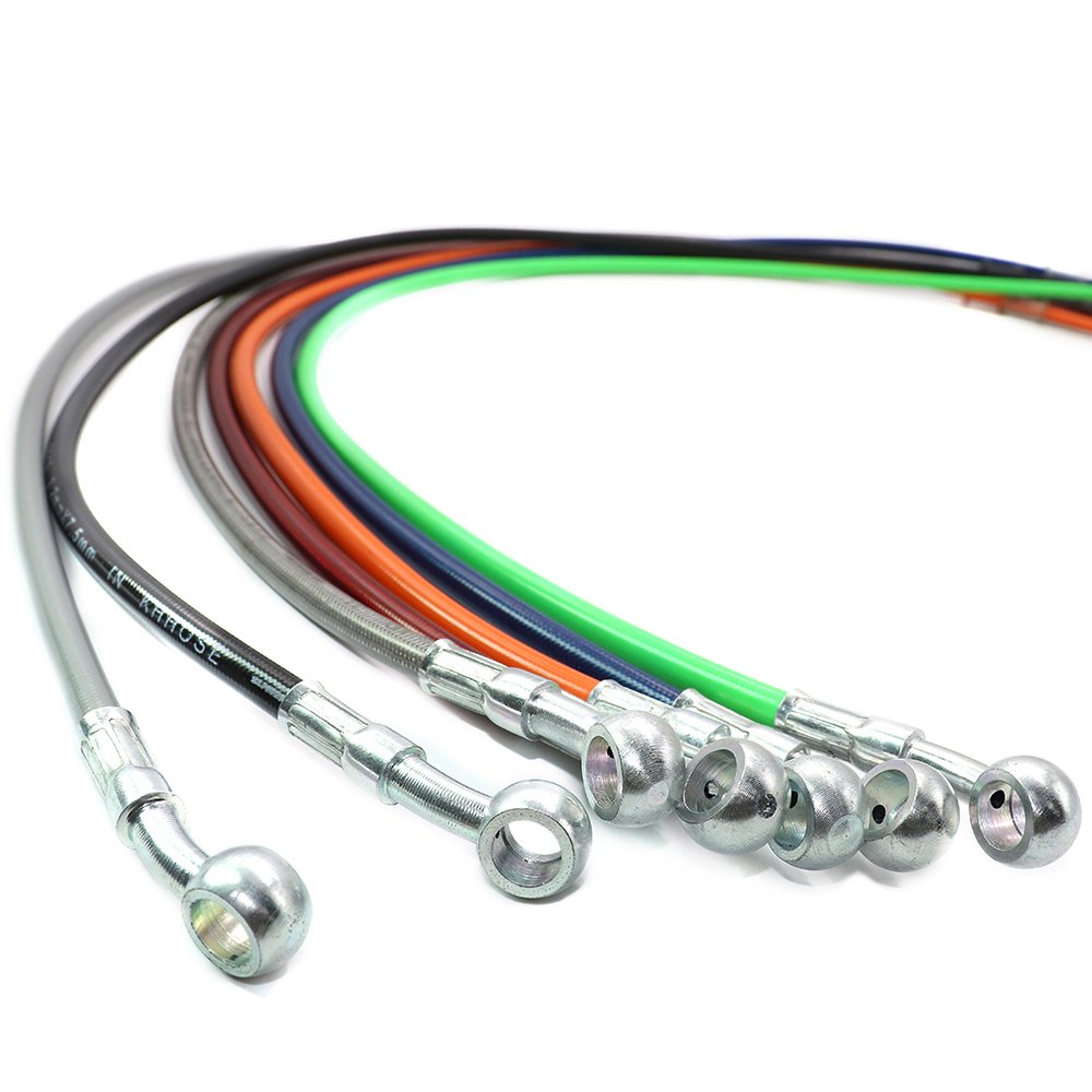 Aluminum Alloy an 3 An6 An8 An10 An12 Straight 45 Degree 90 Degree Hose End Fitting for Ptfe Brake Hose