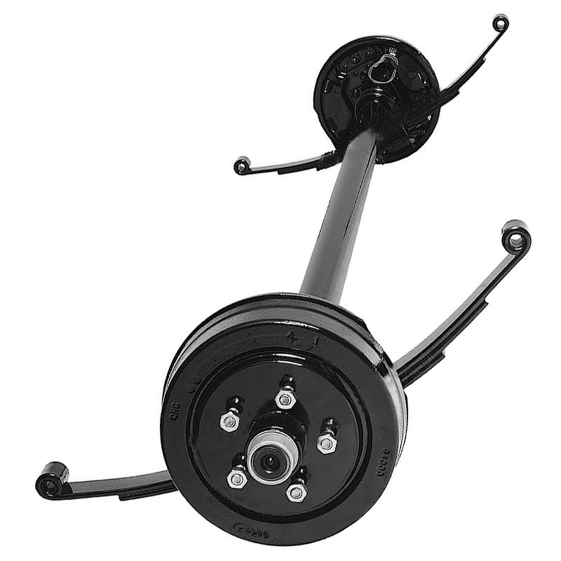 Customized 3500 Lb 7000 Lb 10000 Lb Trailer Axle Suspension AC00900201C Stub Axle with Hub Bearing and Brake Caliper Trailer