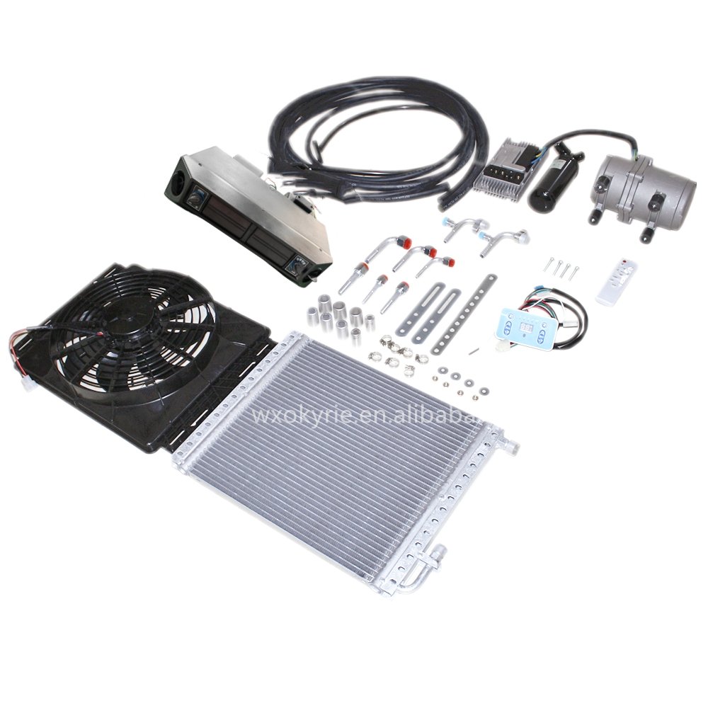 Okyrie 12V/24V Auto Parking Conditioner Hidden Large Truck & Car Refrigeration System Universal for 24V Parking