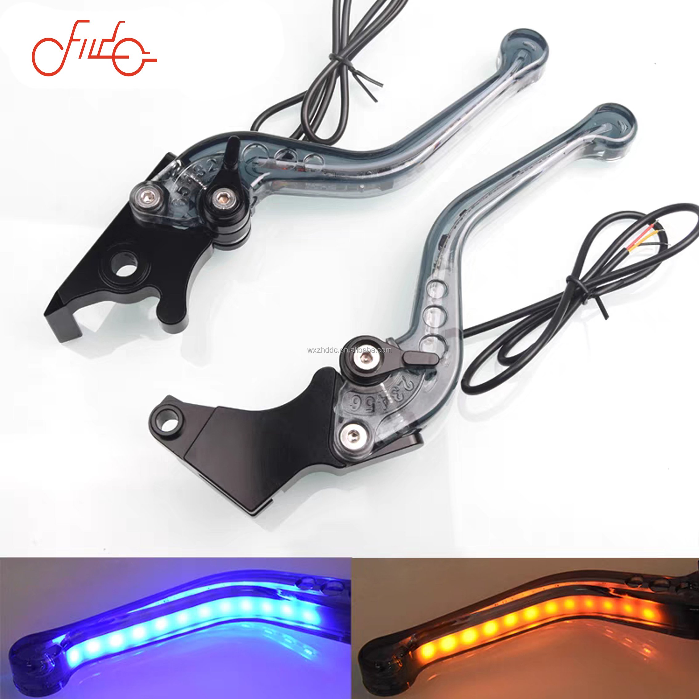 High Quality Adjustable Motorcycle Brake Clutch Handle Lever Front and Rear Daytime Running Light Pull Rod