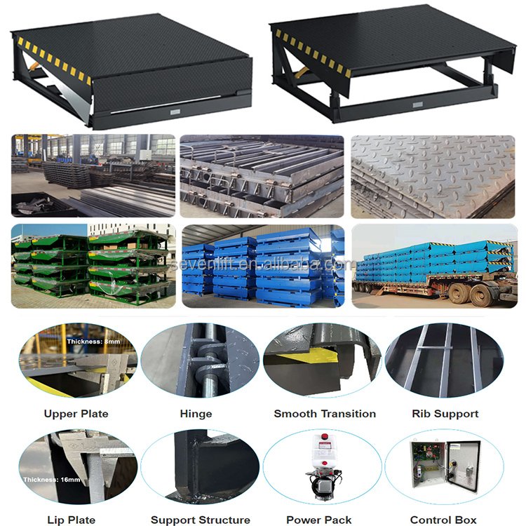 6T 8T 10T 12T Manual Electric Ramp Cargo Forklift Truck Fixed Mobile Boarding Bridge Hydraulic Dock Leveler