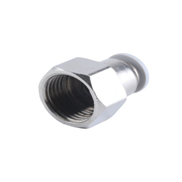 PCF Series Pneumatic Accessories 304 Stainless Steel Internal Thread Quick Insertion Polyurethane Hose Straight Connector