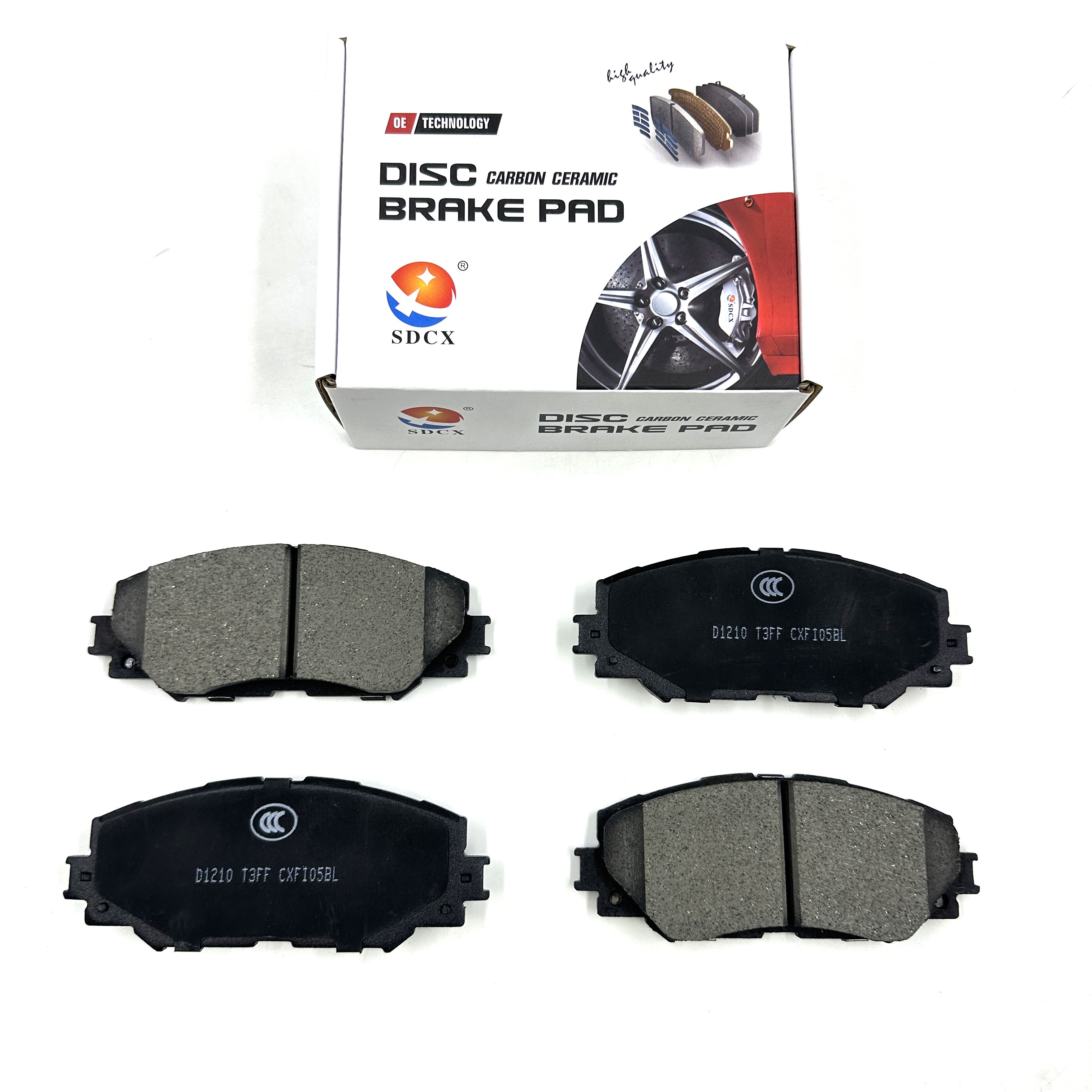 SDCX High Quality Car Parts D1066 D1353 5C3Z-2001-BA Brake Pads Ceramic Brake Disc Pad for FORD