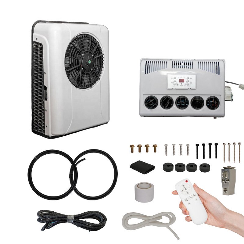 Electric 24V 12 Volt AC for RV Van Truck Sleeper 12V Car Air Conditioner Auto Parking Conditioner