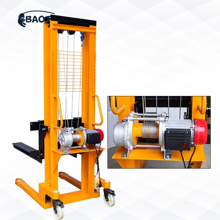 Baot Easy to Operate Stacker Lifter 400kg Quickly Manual Platform Stacker
