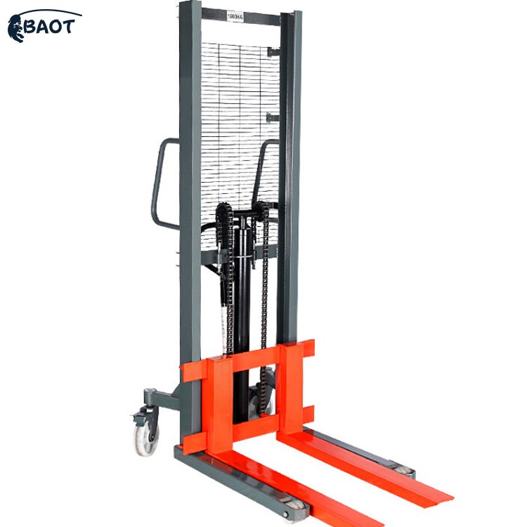 Baot Easy to Operate Stacker Lifter 400kg Quickly Manual Platform Stacker