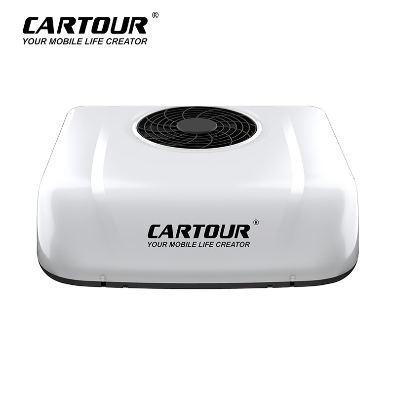 Wholesale Cartour RV 12v 24v DC Auto Parking AC Systems 12v 24v DC Ceiling Air Conditioner for Rooftop Parking