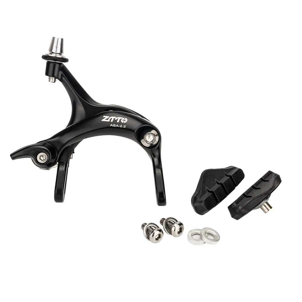 Bicycle Brake Racing Road Bike Dual Pivot Brake Aluminum Side Pull Caliper Front & Rear With Brake Pads