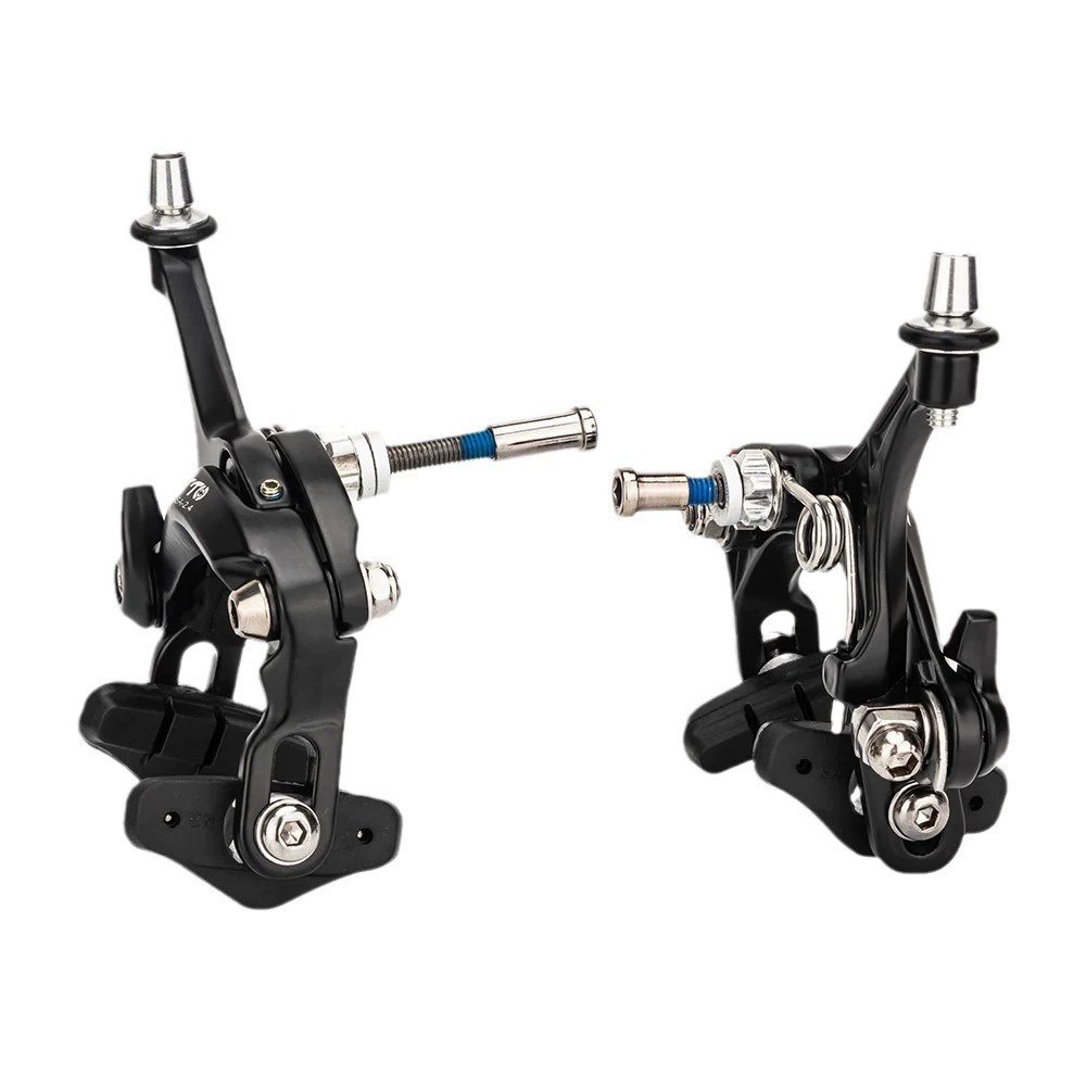Bicycle Brake Racing Road Bike Dual Pivot Brake Aluminum Side Pull Caliper Front & Rear With Brake Pads