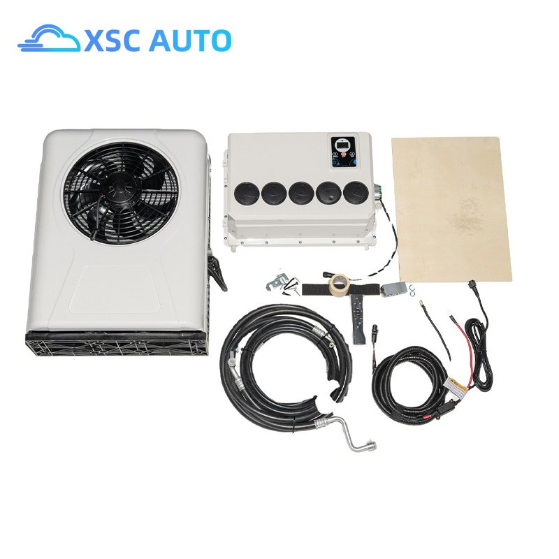 12V/24V Small Cab Air Cooling Battery Driven DC Air Conditioning Systems 12 Volt/24 Volt Parking Air Conditioner for Truck/Crane