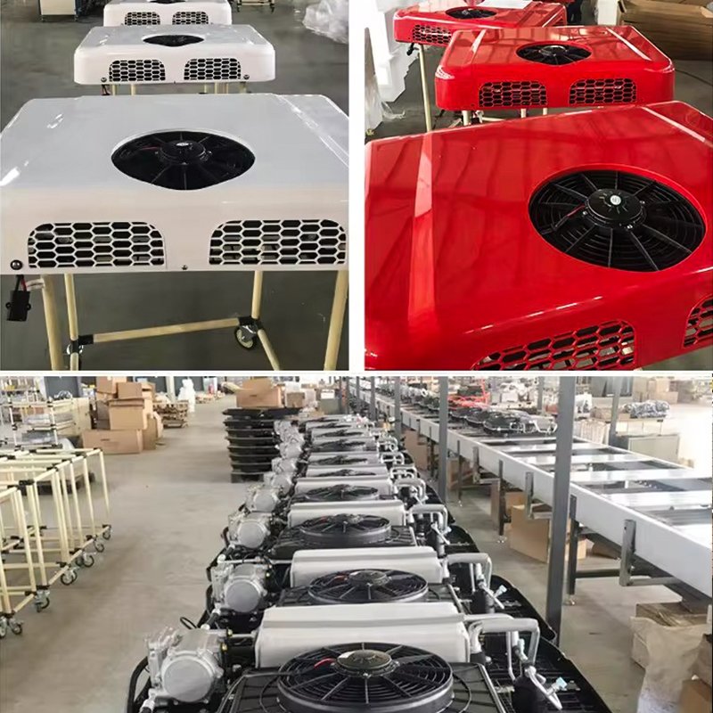Wholesale 24V Auto Parking Conditioner for RV/Tractor/Cab/Truck Sleeper 500-2600W R134a Split Machine with Auto Parking Cooler