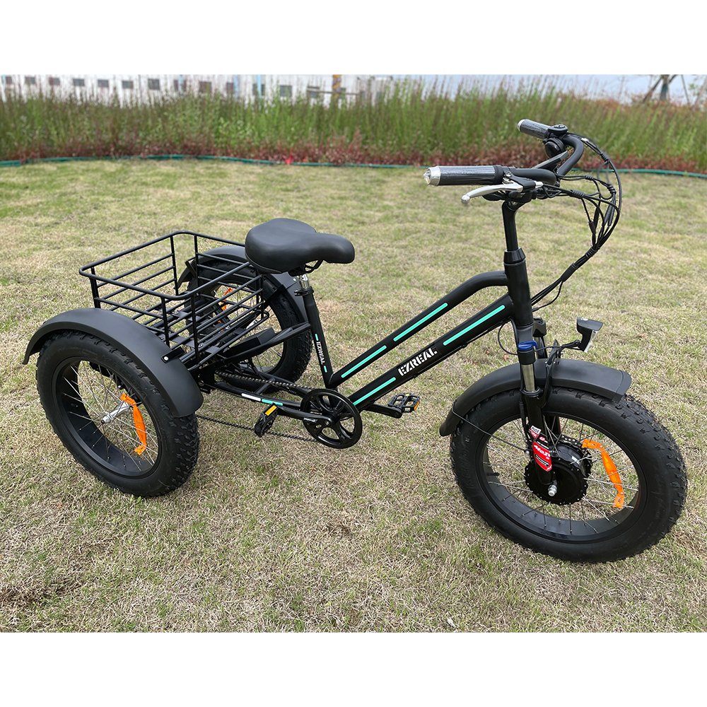 EZREAL Bafang Motor Electric Tricycle 750W 18.2Ah 48V 3 Wheel Electric Bicycle US Warehouse Stock Hot Sale Passenger Cargo DOT