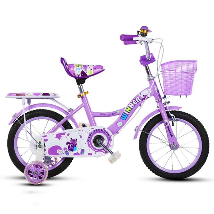 Xthang Good Quality 12 14 16 18 Inch Steel Frame Kids Bicycle Bike with Backrest Cycle for Gril 4 5 6 7 8 Years Old