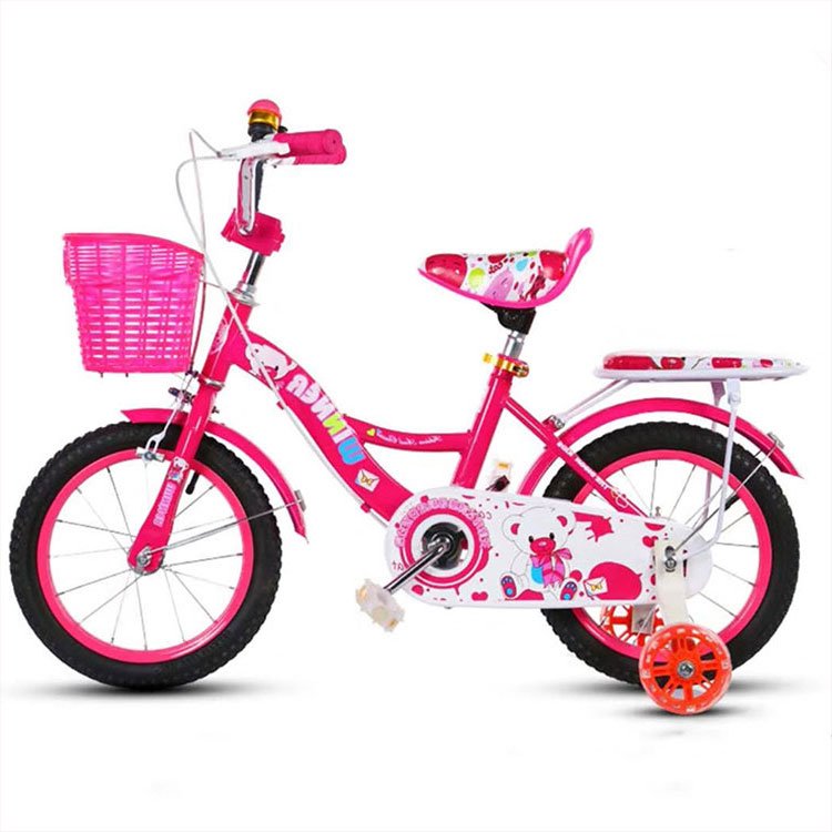 Xthang Good Quality 12 14 16 18 Inch Steel Frame Kids Bicycle Bike with Backrest Cycle for Gril 4 5 6 7 8 Years Old