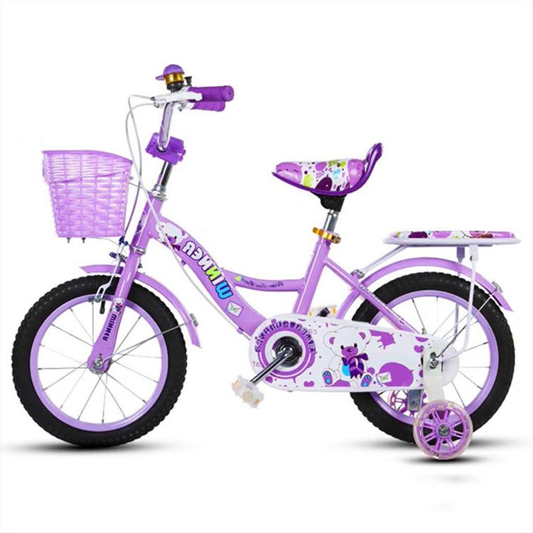 Xthang Good Quality 12 14 16 18 Inch Steel Frame Kids Bicycle Bike with Backrest Cycle for Gril 4 5 6 7 8 Years Old
