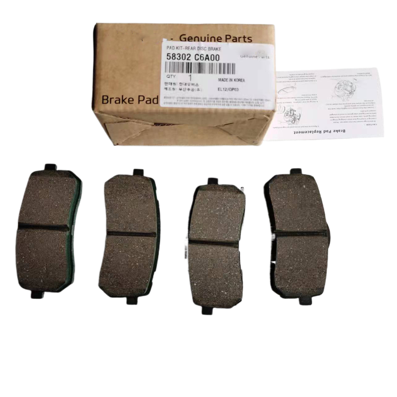 Factory Wholesale Auto Parts Brake Pads 58302C1A50 58302C5A10 Stable Quality Rear Brake Disc for Kia Hyundai