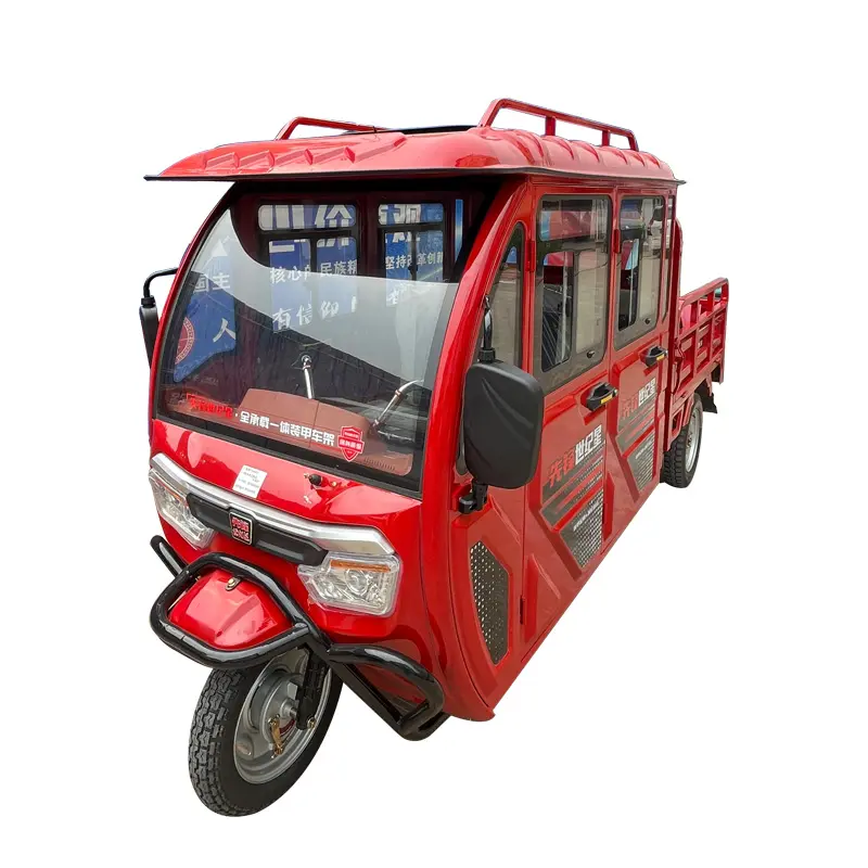 Factory Customized Electric Truck Household Adult Cargo Motorcycle Closed 4 Doors Spacious Electric Tricycles