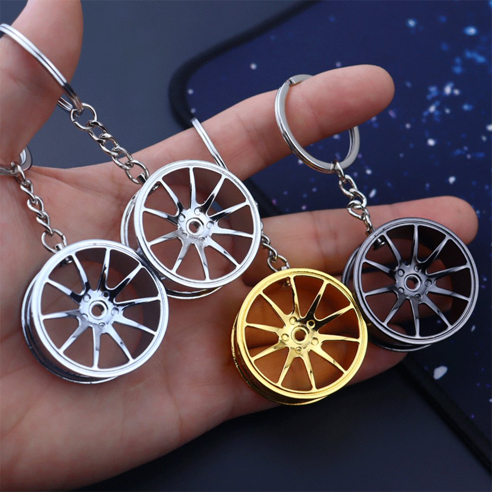 Bulk Creative Parts Turbo Brake Disc Shock Absorber Caliper Hanger Wholesale Metal Automotive Car Parts Keychain