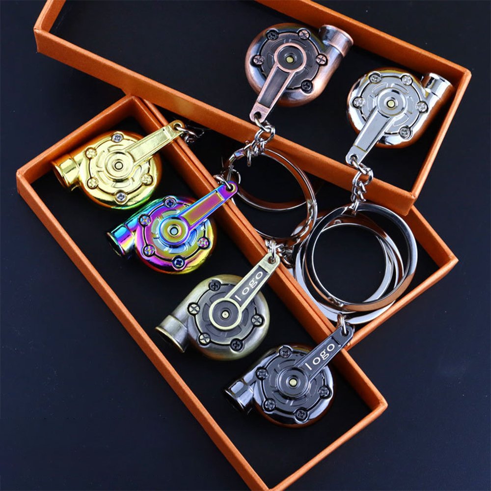 Bulk Creative Parts Turbo Brake Disc Shock Absorber Caliper Hanger Wholesale Metal Automotive Car Parts Keychain