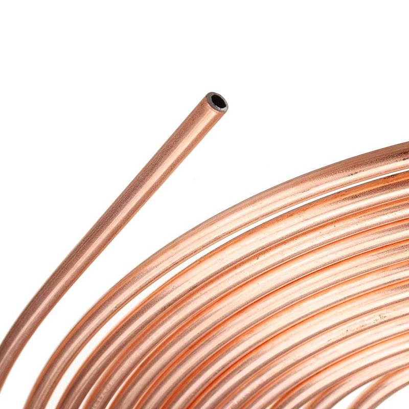 25ft 7.62m Roll Tube Coil of 3/16" OD Copper Iron Brake Pipe Car Brake Line Tubing