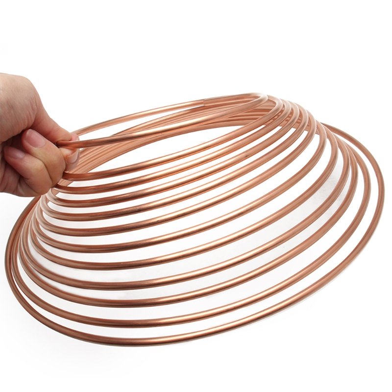 25ft 7.62m Roll Tube Coil of 3/16" OD Copper Iron Brake Pipe Car Brake Line Tubing