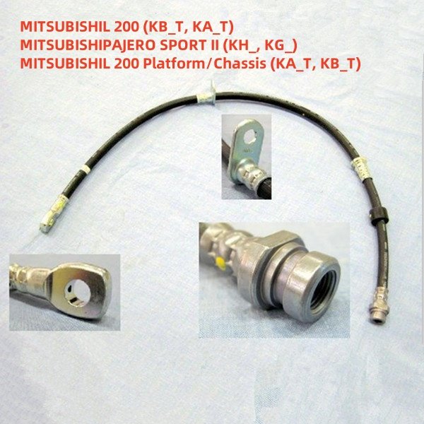 Mitsubishi 1/8 Inch High Pressure Corrosion Aging-Resistant Brake Hose Assembly Car Off-Road Vehicle Hydraulic Auto Brake System