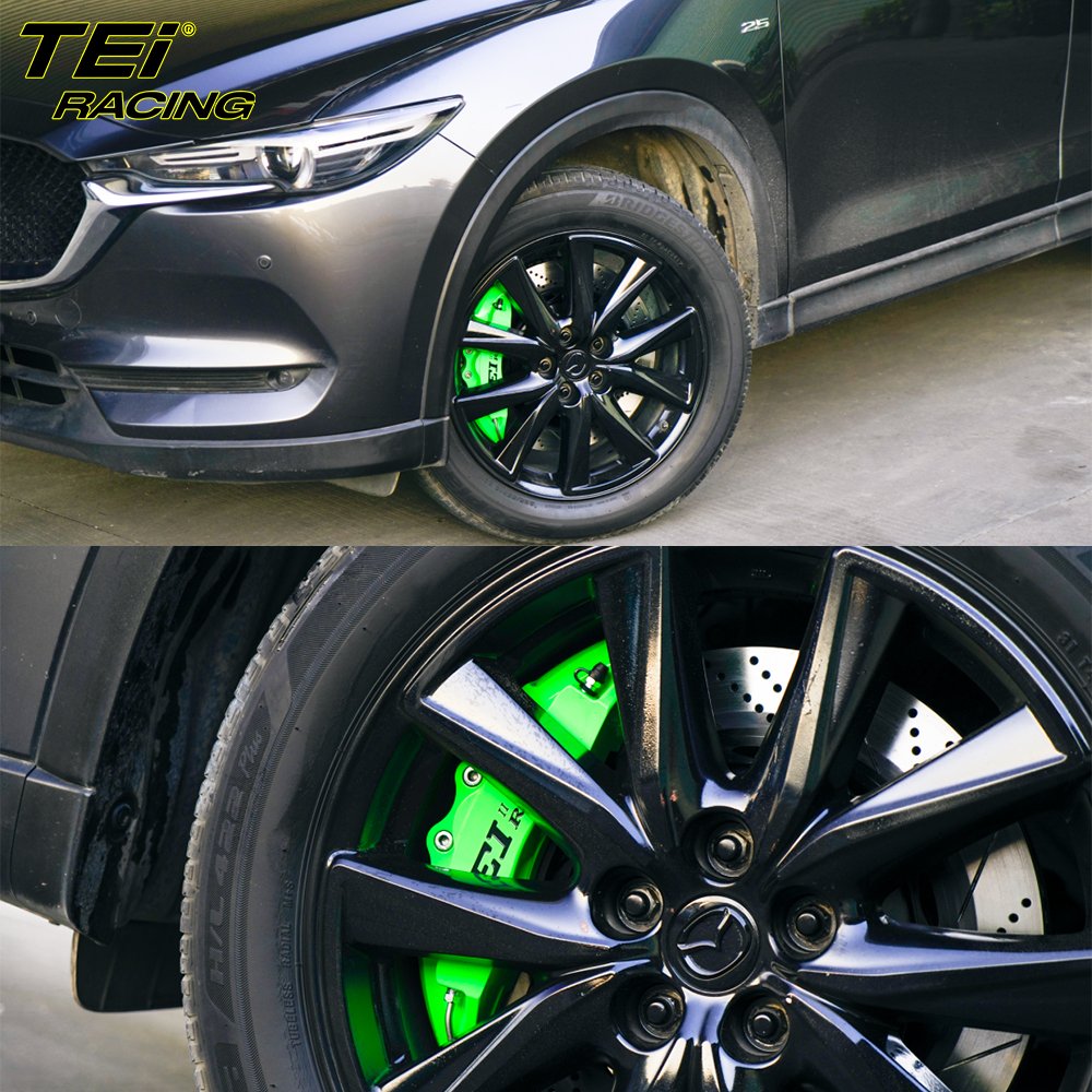 TEI Racing P60ES Front Big Brake Kit 6 Piston Caliper with 378*32mm Rotor BBK Brake System for Mazda CX5 19 Inch Car Rim