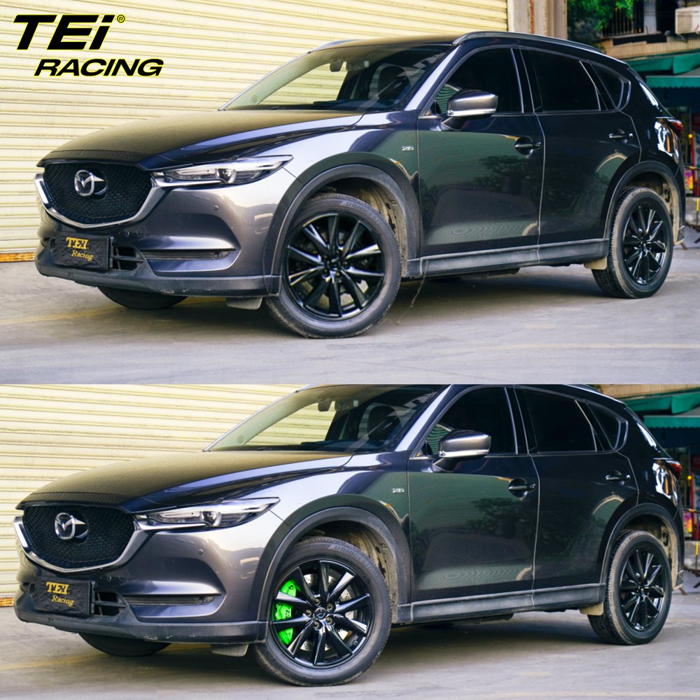 TEI Racing P60ES Front Big Brake Kit 6 Piston Caliper with 378*32mm Rotor BBK Brake System for Mazda CX5 19 Inch Car Rim