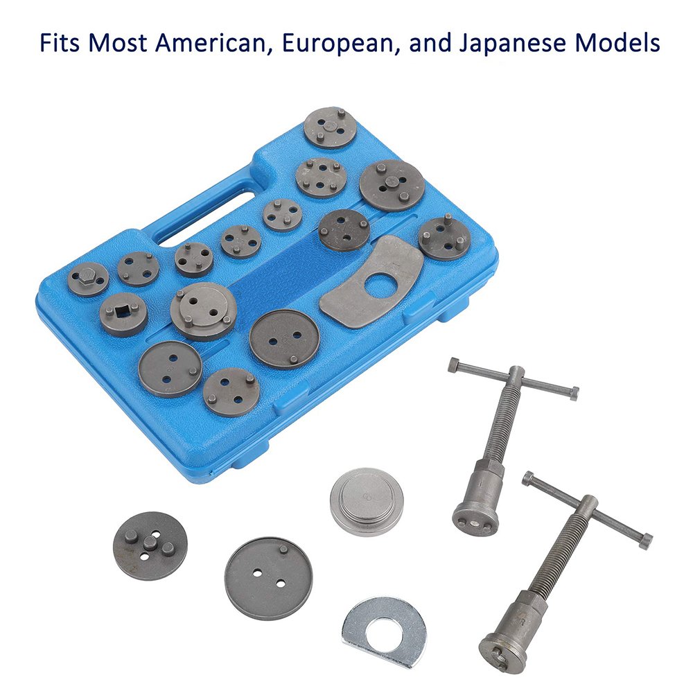 23pcs Vehicle Brake Piston Rewind Back Disc Brake Caliper Tool
