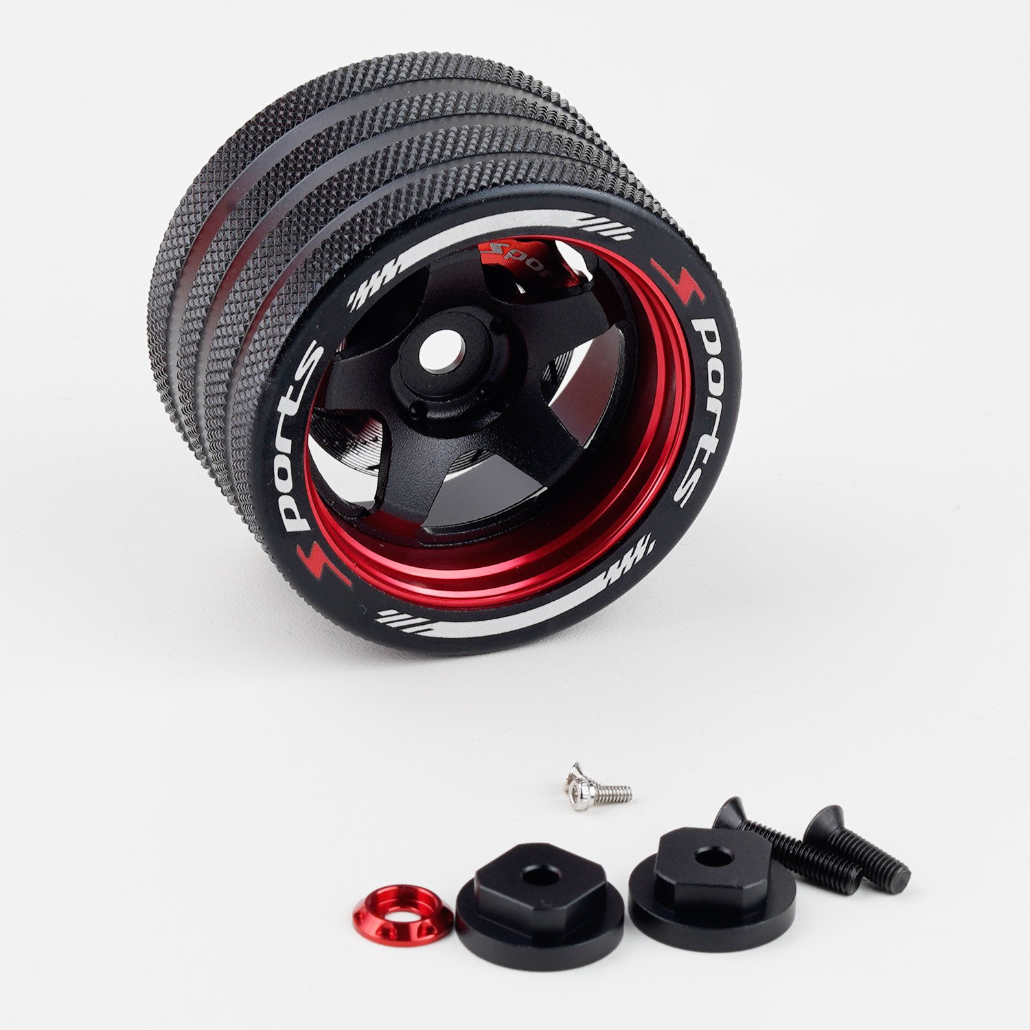 On Sale RC Upgrade Aluminum Hand Wheel Remote Control Steering Wheel with Brake Disc Brake Caliper for SANWA Flysky NB4 WFLY
