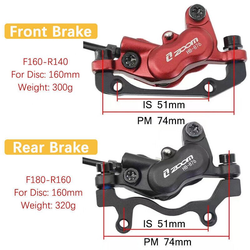 OEM/ODM BUCKLOS Bicycle 4 Piston Hydraulic Disc Brakes Set Aluminum Alloy MTB Brake Lever/Handle for 160mm Disc Rotor