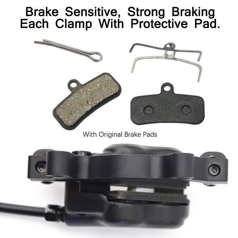 OEM/ODM BUCKLOS Bicycle 4 Piston Hydraulic Disc Brakes Set Aluminum Alloy MTB Brake Lever/Handle for 160mm Disc Rotor