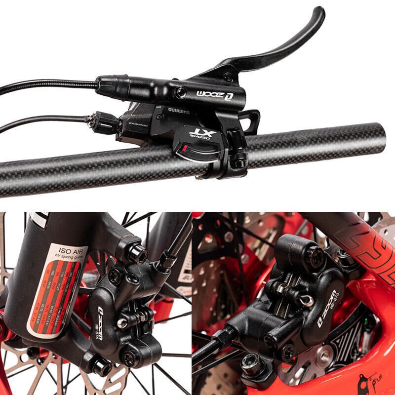 OEM/ODM BUCKLOS Bicycle 4 Piston Hydraulic Disc Brakes Set Aluminum Alloy MTB Brake Lever/Handle for 160mm Disc Rotor