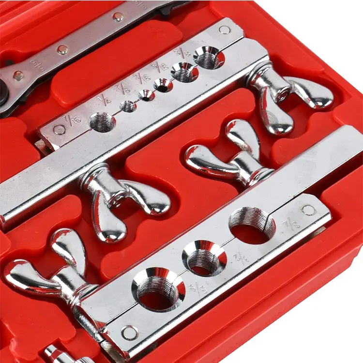 10pcs Brake Line Double Flaring Tool Kit with Tubing Cutter Brake Line Repair Kit
