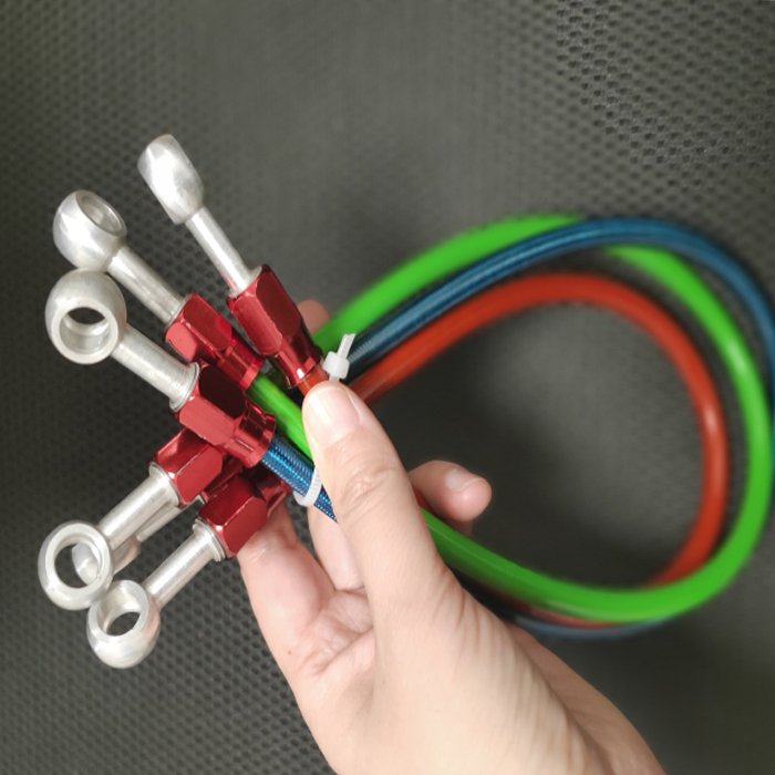 Auto Motorcycle Racing Car Brake System Stainless Steel Braided Brake Line With End Banjo Automotive Parts