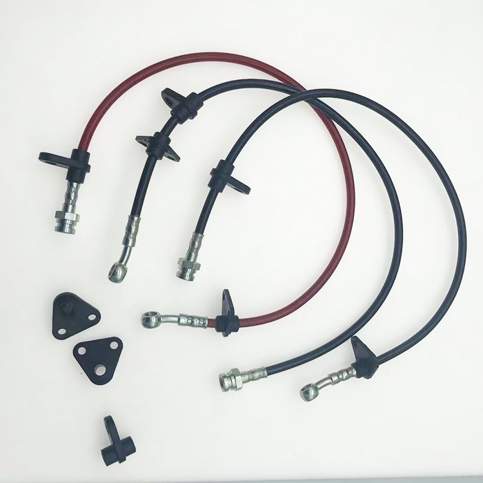 Auto Motorcycle Racing Car Brake System Stainless Steel Braided Brake Line With End Banjo Automotive Parts