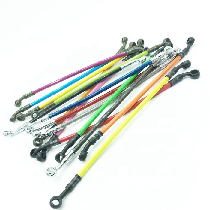 Auto Motorcycle Racing Car Brake System Stainless Steel Braided Brake Line With End Banjo Automotive Parts