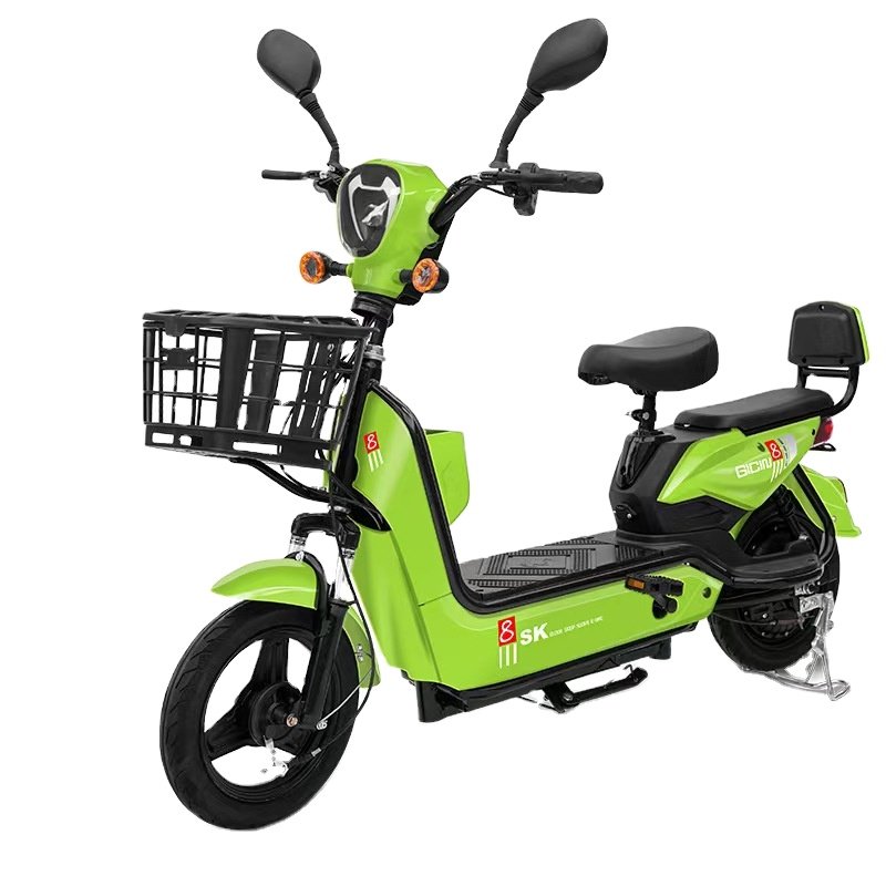 48V 350W Motor Power 60km Range Carbon Steel Frame Drum Brake Leisure Bicycle Sensor Technology Smart Convenient City Commute