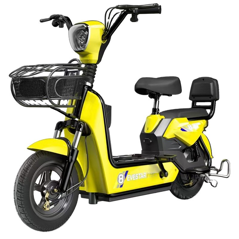 48V 350W Motor Power 60km Range Carbon Steel Frame Drum Brake Leisure Bicycle Sensor Technology Smart Convenient City Commute