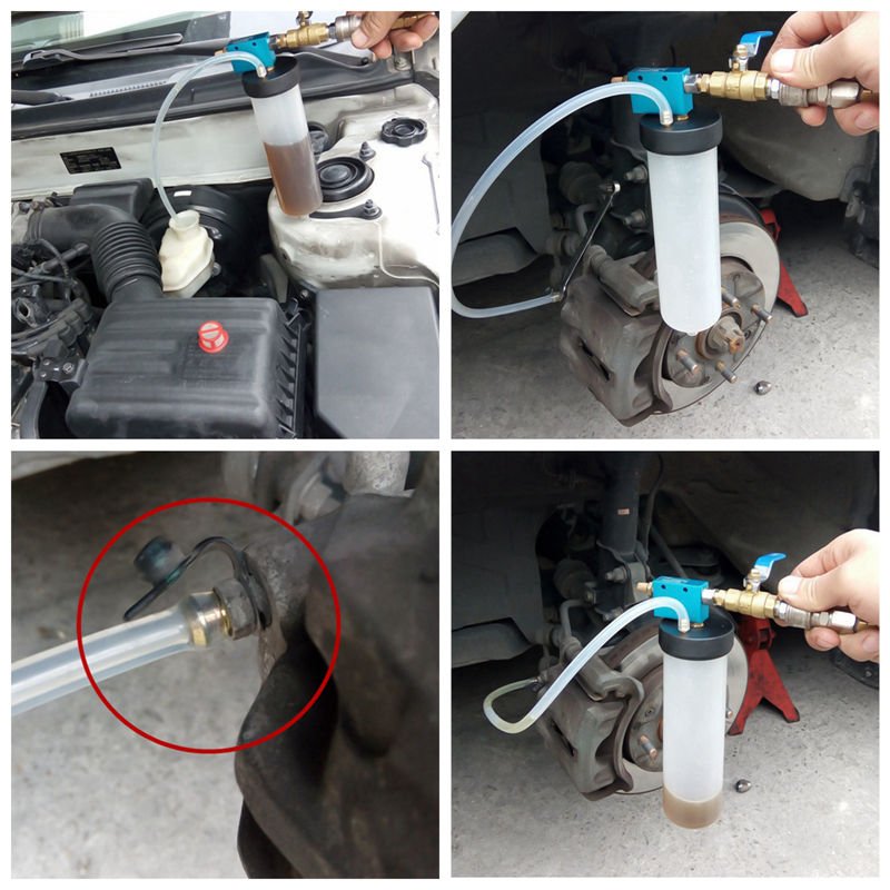 Universal Car Brake Fluid Repair Tool Vacuum Exchange Drain Pump Oil Bleeder Kit for Pumping Fuel Oil Transport Tool