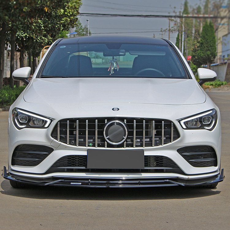 Mercedes Cla Front Lip Kit Changed to A45 AMG Shovel Lower Body Burst