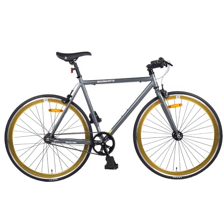 2022 Popular 700C Fixed Gear Bike Carbon Steel Road Bike