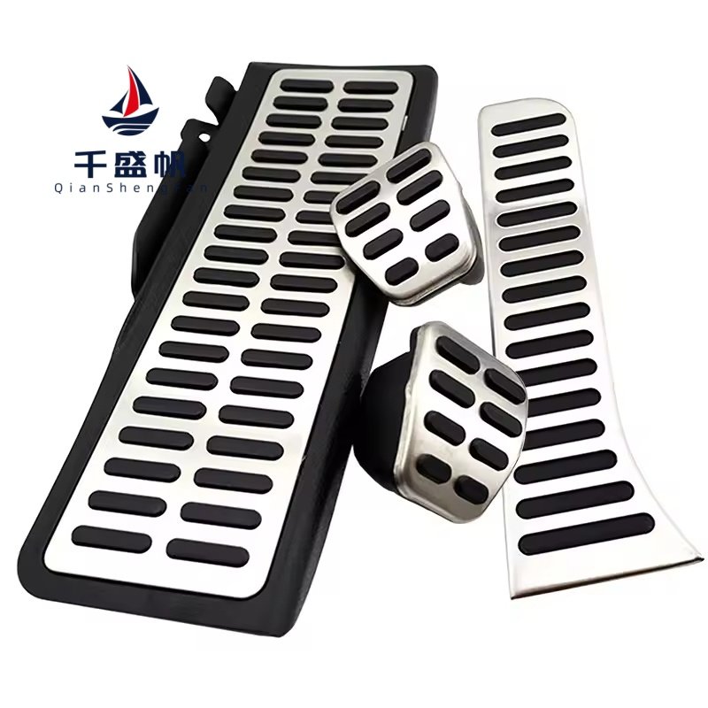 QSF Brake Fuel Accelerator Pedal Cover Kit Car Accessories for Volkswagen Sagitar Golf 5 6 Scirocco