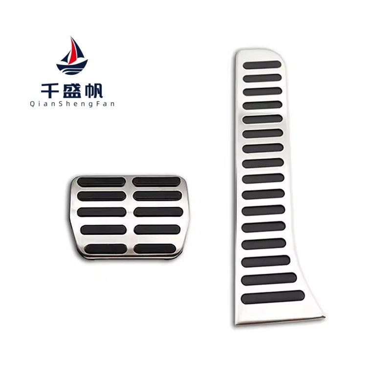 QSF Brake Fuel Accelerator Pedal Cover Kit Car Accessories for Volkswagen Sagitar Golf 5 6 Scirocco