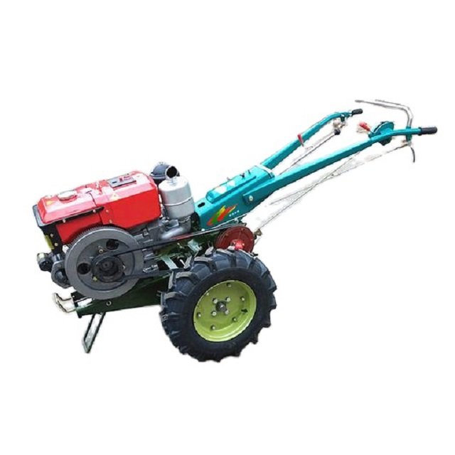 Hot Sale Farm Mini Farm Diesel Monoculture Power Tiller Two Wheel Mini Walking Hand Tractor for Sale 18hp 20hp 22hp