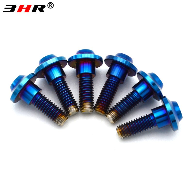 Racing Motorcycle M6 M8 Torx Socket Colorful Gr.5 Titanium Disc Brake Rotor Bolt